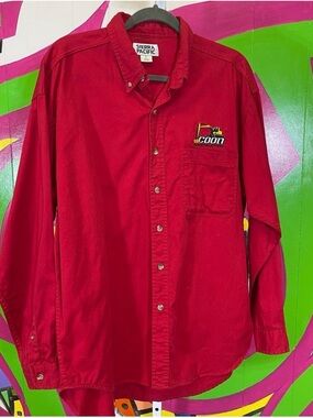 Sierra Pacific, Coon Construction Embroidered Logo, Button Down Shirt Size Large